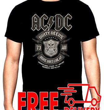 AC DC, Dirty deeds, men's t-shirt, 100% cotton, S to 5XL